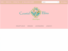 Tablet Screenshot of coastalpalmsboutique.com